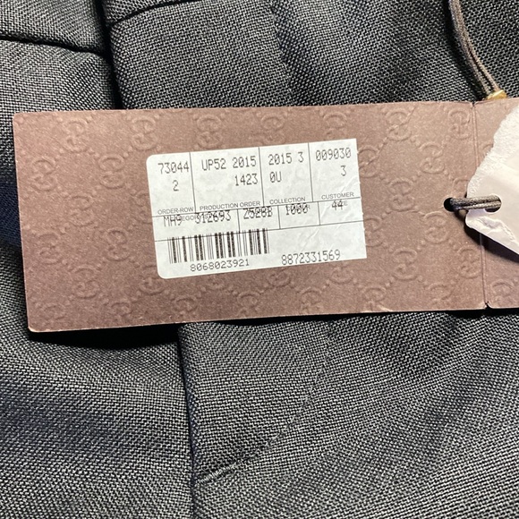 Gucci Uniform Trousers Black Wool Mohair SZ 44 NEW - Picture 10 of 15